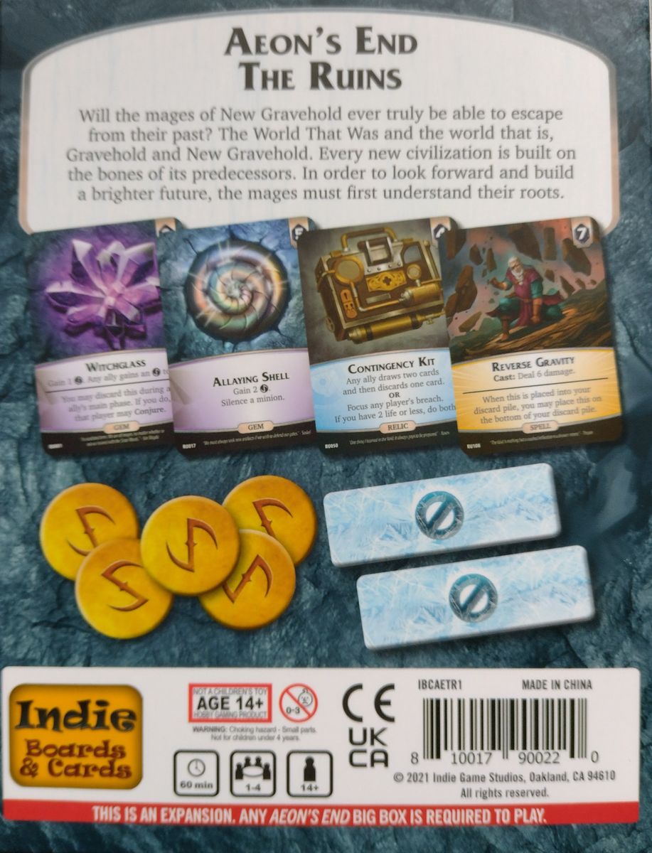 Aeon's End: The Ruins - EXPANSION (not stand-alone game)