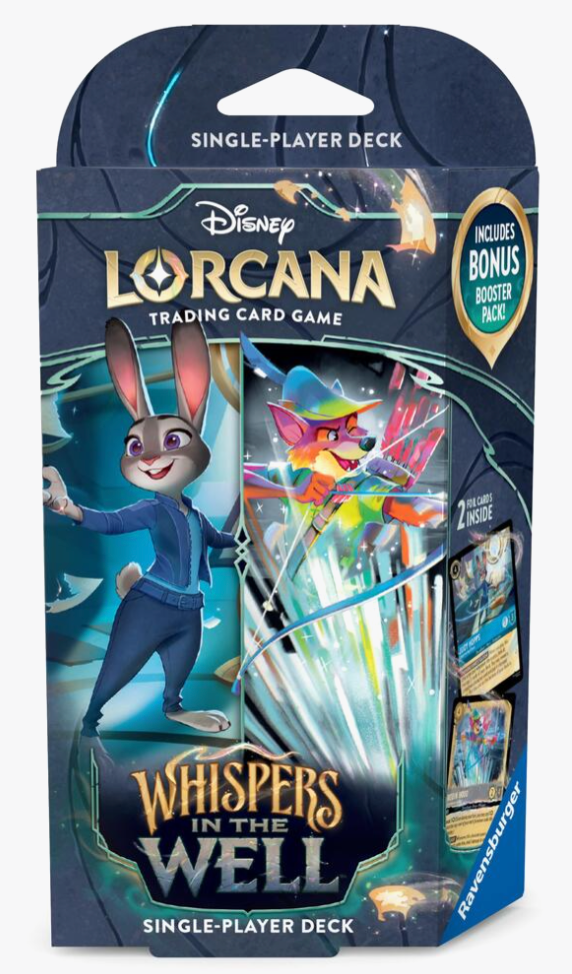 Lorcana TCG:Whispers in the Well Single Player Deck Steel & Sapphire