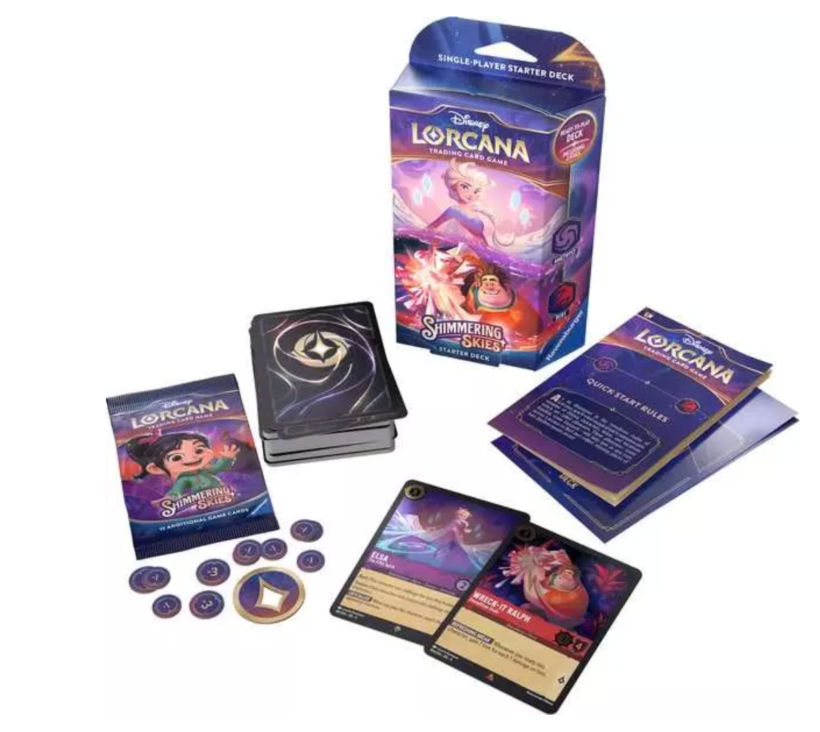 Lorcana TCG: Shimmering Skies Single Player Deck Amethyst & Ruby