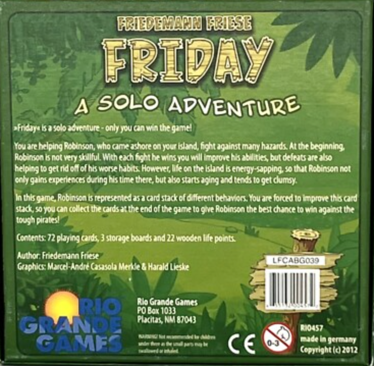 Friday - A Solo Adventure