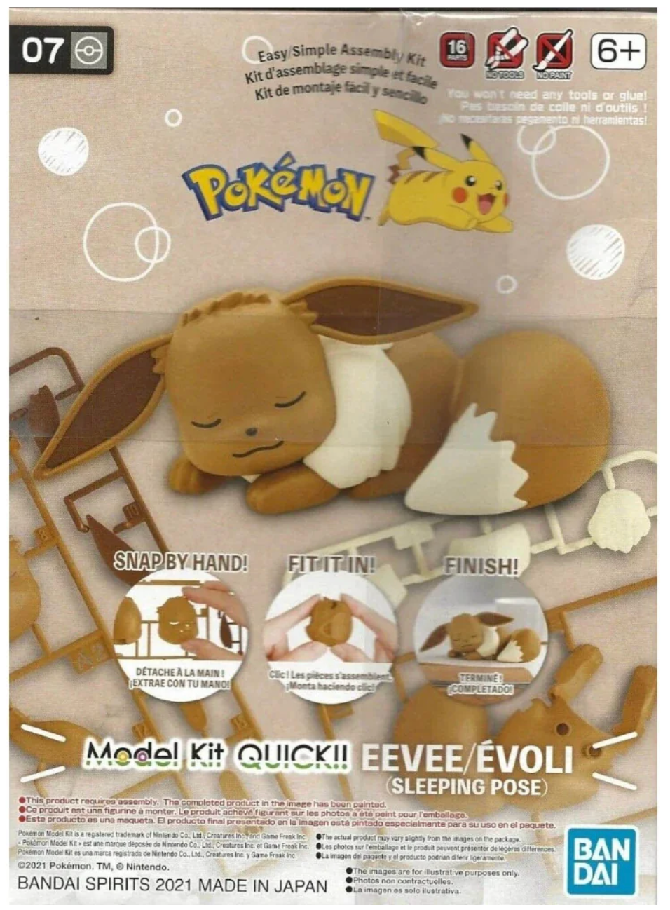 Pokemon Model: Eevee (Sleeping Pose)