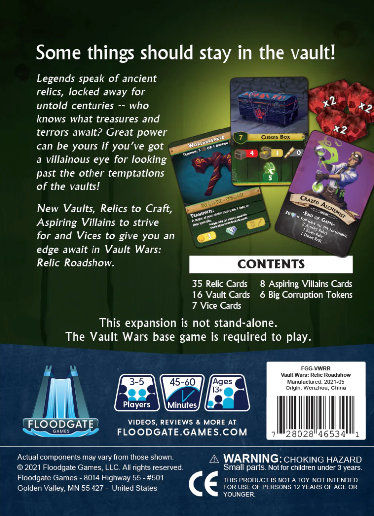 Vault Wars: Relic Roadshow Expansion