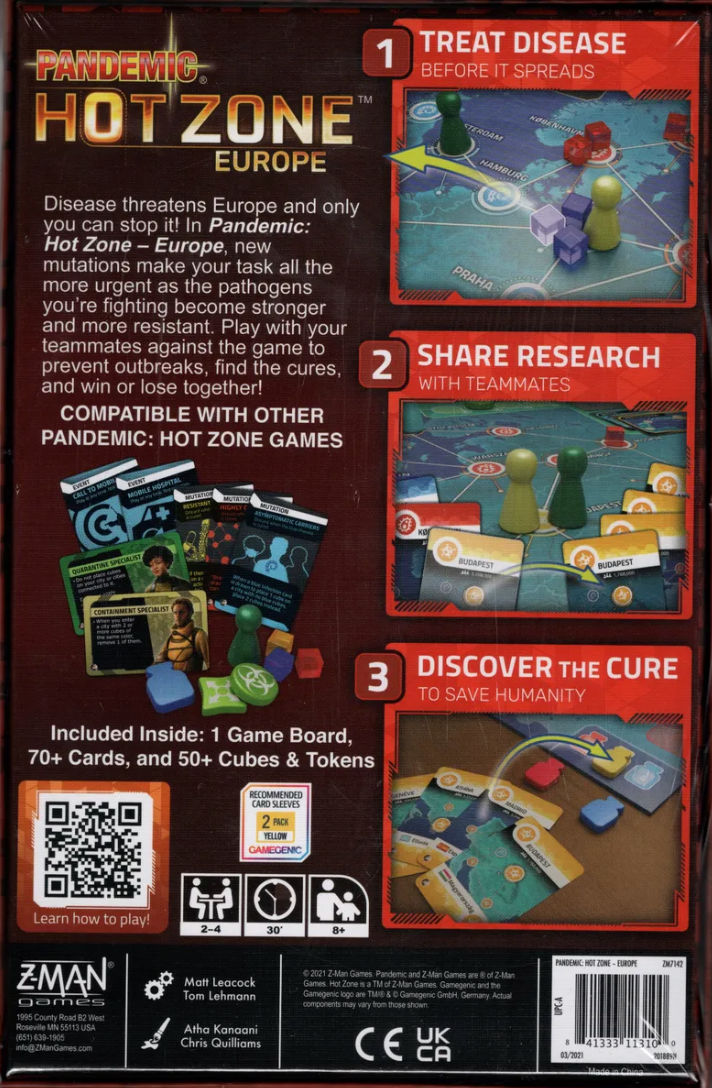 Pandemic Hot Zone Europe