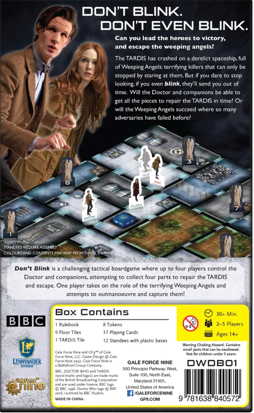 Doctor Who Don't Blink Board Game