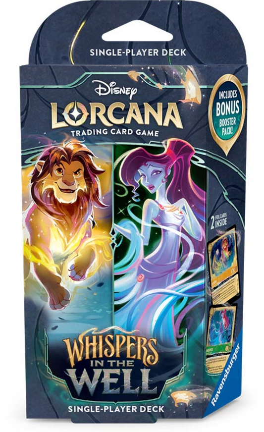 Lorcana TCG:Whispers in the Well Single Player Deck Amber & Emerald