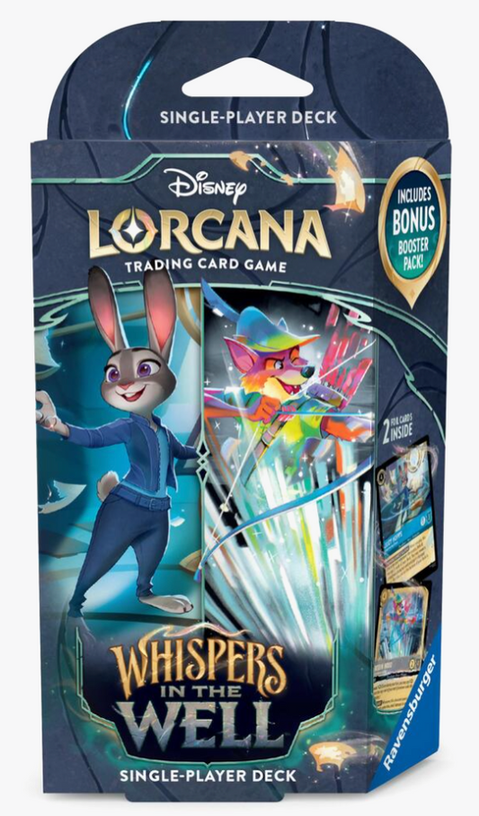 Lorcana TCG:Whispers in the Well Single Player Deck Steel & Sapphire