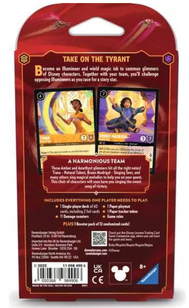 Lorcana TCG: Reign of Jafar Single Player Deck Amber & Amethyst