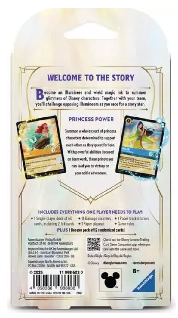 Lorcana TCG: Fabled Single Player Deck Amber & Sapphire