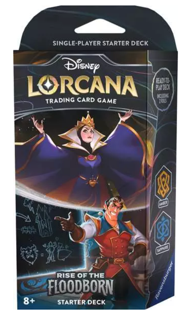 Lorcana TCG: Rise of the Floodborn Starter Deck Amber & Sapphire