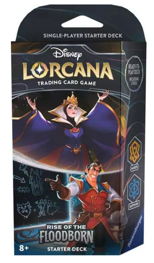 Lorcana TCG: Rise of the Floodborn Starter Deck Amber & Sapphire