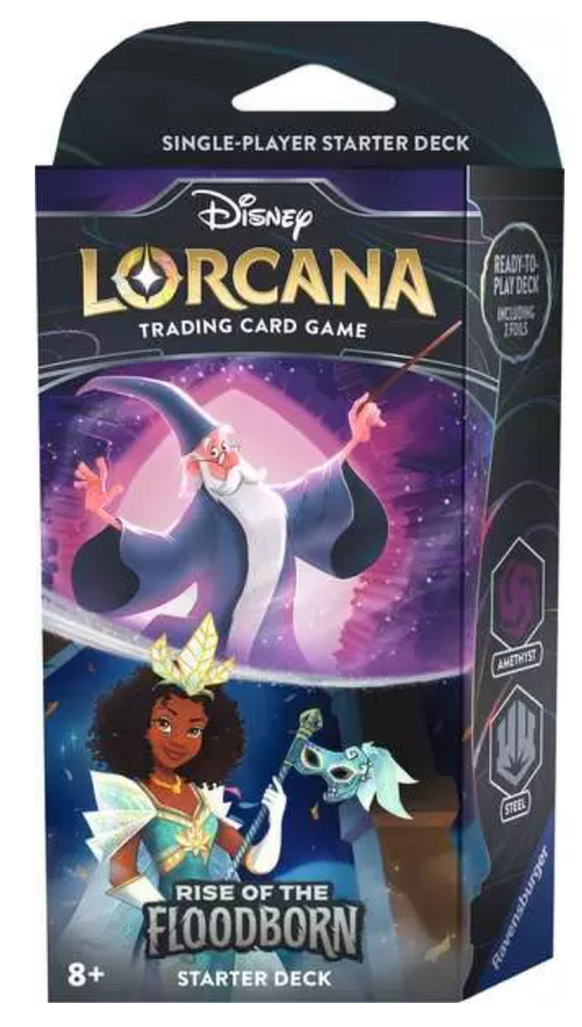 Lorcana TCG: Rise of the Floodborn Starter Deck Amethyst & Steel
