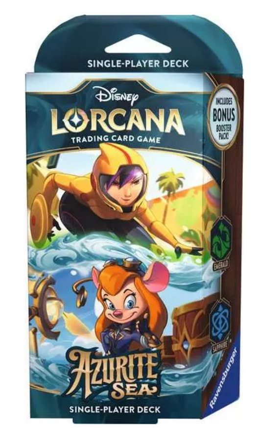 Lorcana TCG: Azurite Sea Single Player Deck Emerald & Sapphire