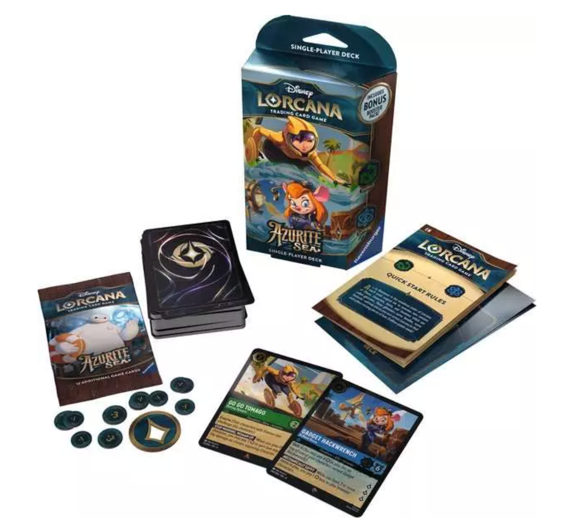 Lorcana TCG: Azurite Sea Single Player Deck Emerald & Sapphire