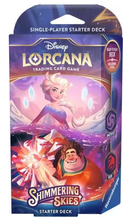 Lorcana TCG: Shimmering Skies Single Player Deck Amethyst & Ruby