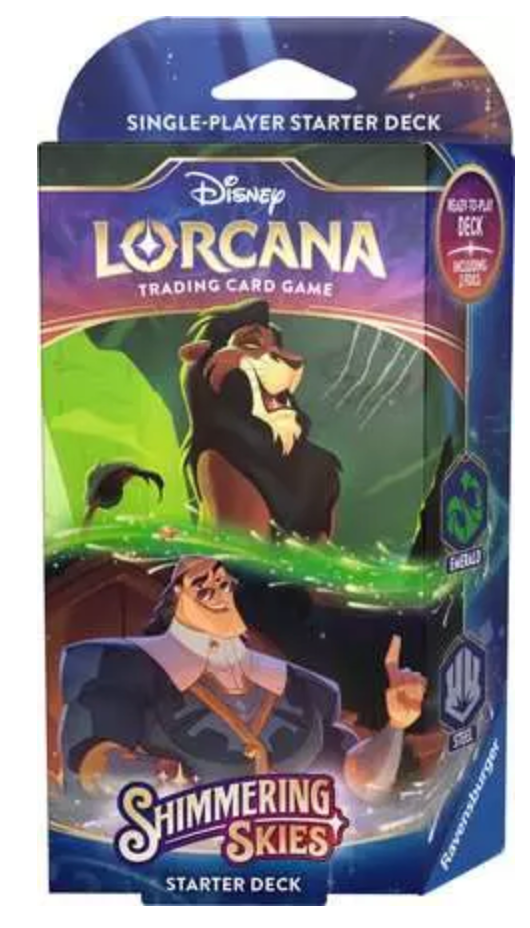 Lorcana TCG: Shimmering Skies Starter Deck Emerald & Steel