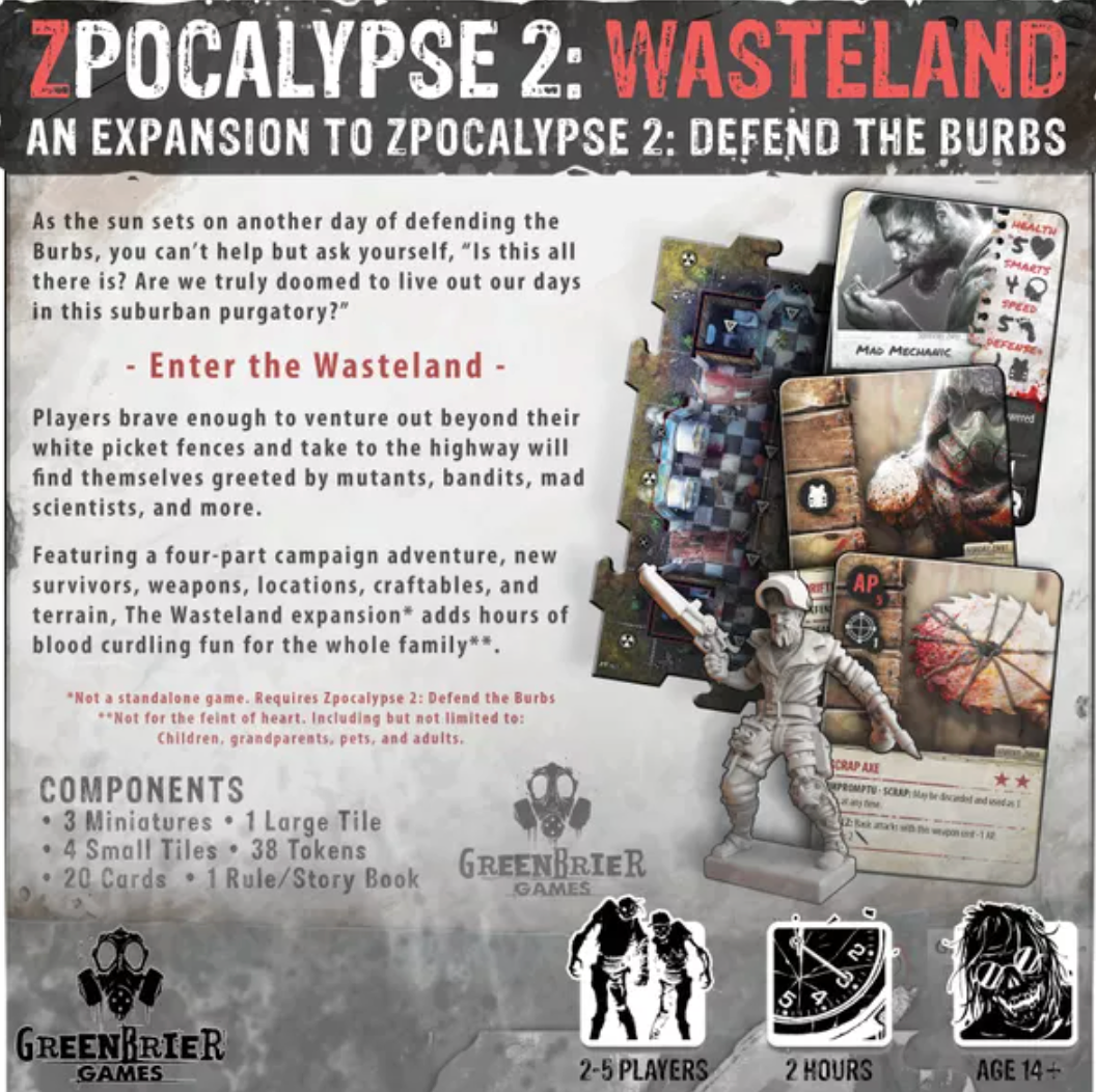 Zpocalypse 2: Wasteland (Expansion)