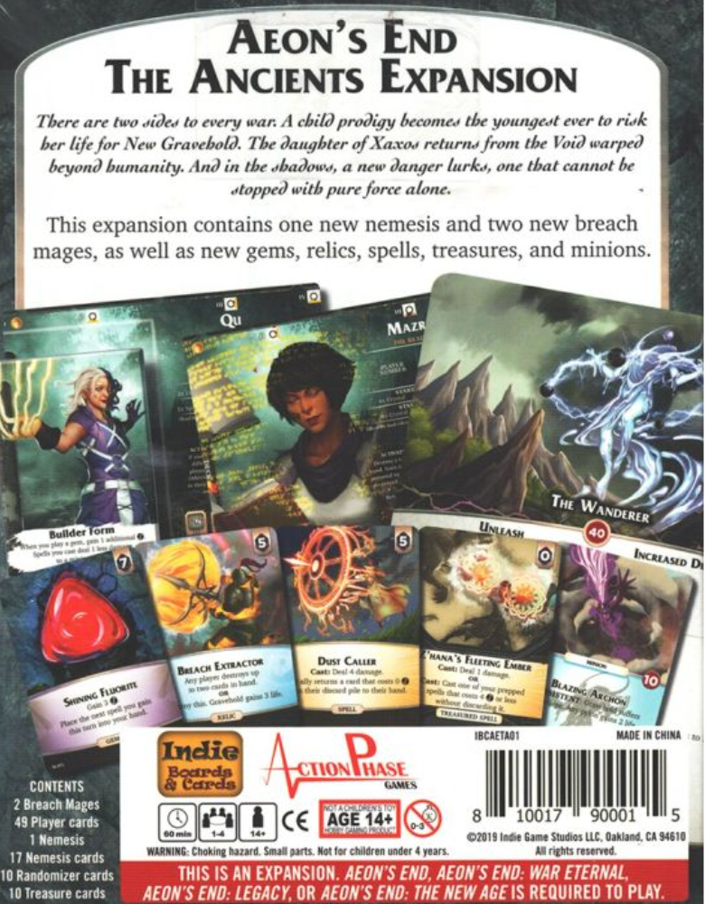 Aeon's End: The Ancients -EXPANSION (not stand-alone game)