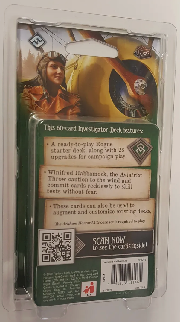 Arkham Horror: The Card Game - Winifred Habbamock Investigator Starter Deck.