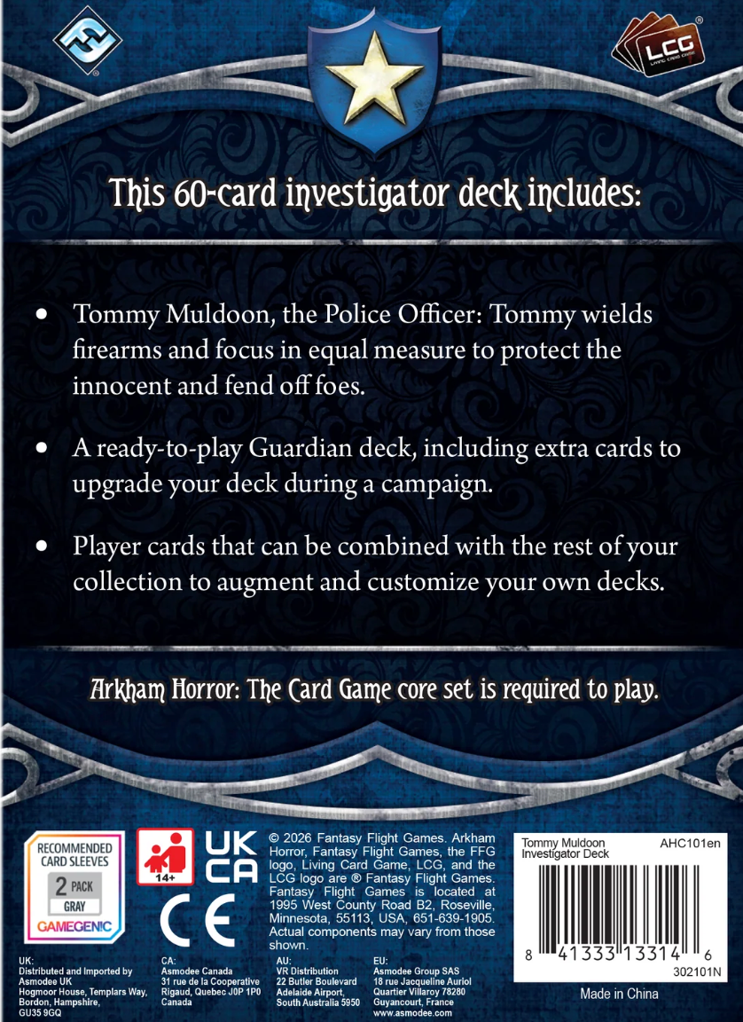 Arkham Horror: The Card Game - Tommy Muldoon: Investigator Starter Deck