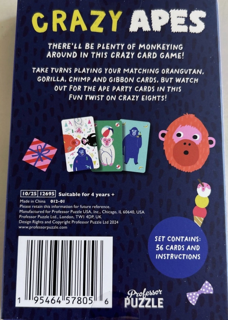 Crazy Apes Card Game