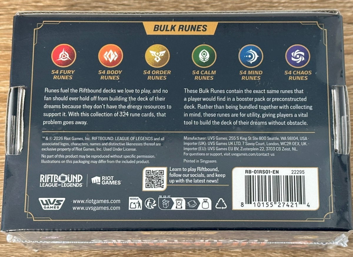 Riftbound: League of Legends Trading Card Game: Bulk Runes
