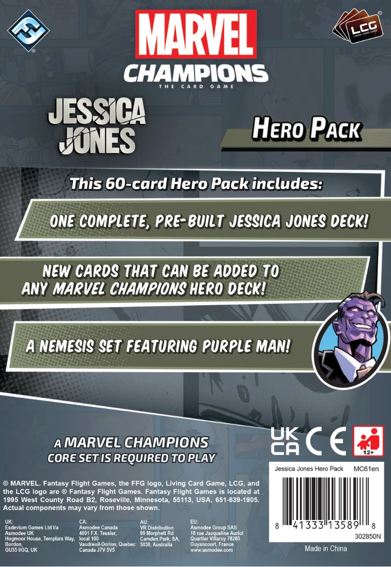 Marvel Champions: Jessica Jones Hero Pack