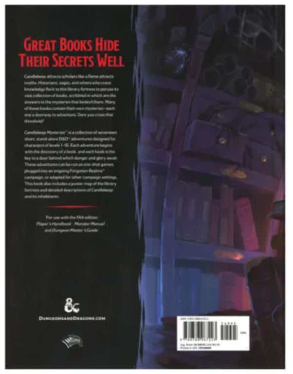 Candlekeep Mysteries D&D Book