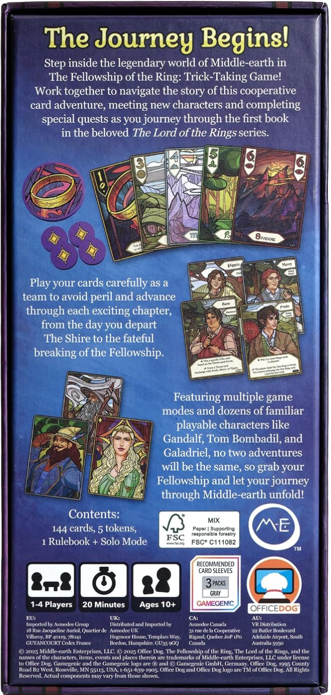 Lord of the Rings - The Fellowship of the Ring:Trick Taking Game